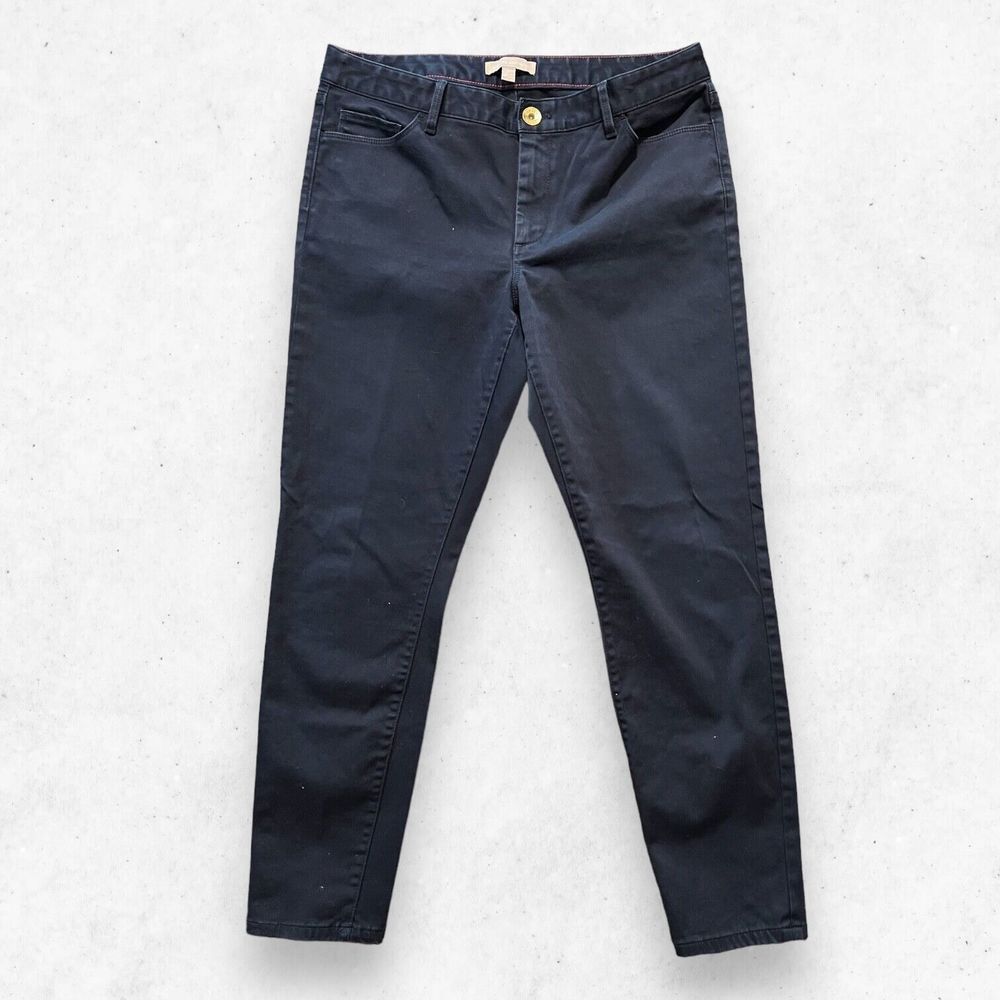 Banana Republic Women's Size 30 Mid-Rise Straight‎ Fit Ankle Pants Color Navy